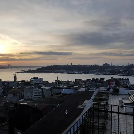 A Historical Galata Flat W Bosphorus View
